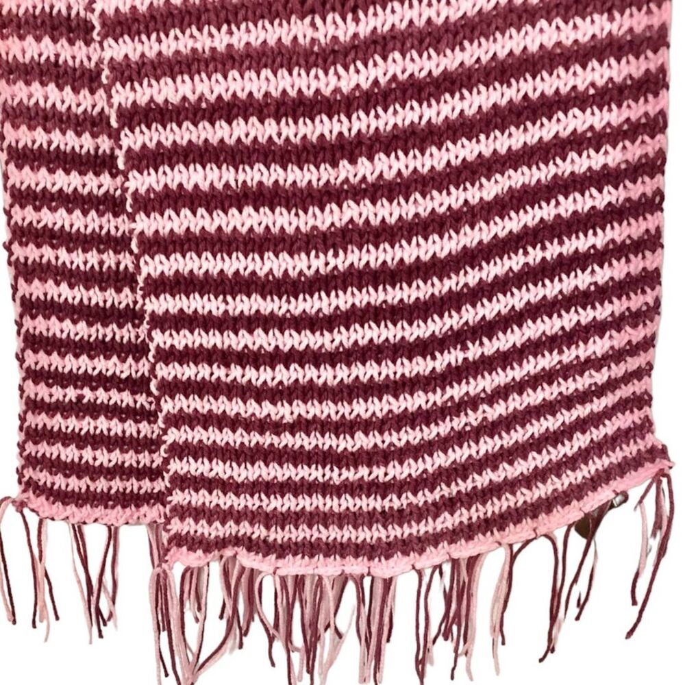 HANDMADE BIG AND WIDE CROCHET WINTER BLANKET SCARF! Color is “Cotton Candy Dream - Picture 1 of 2